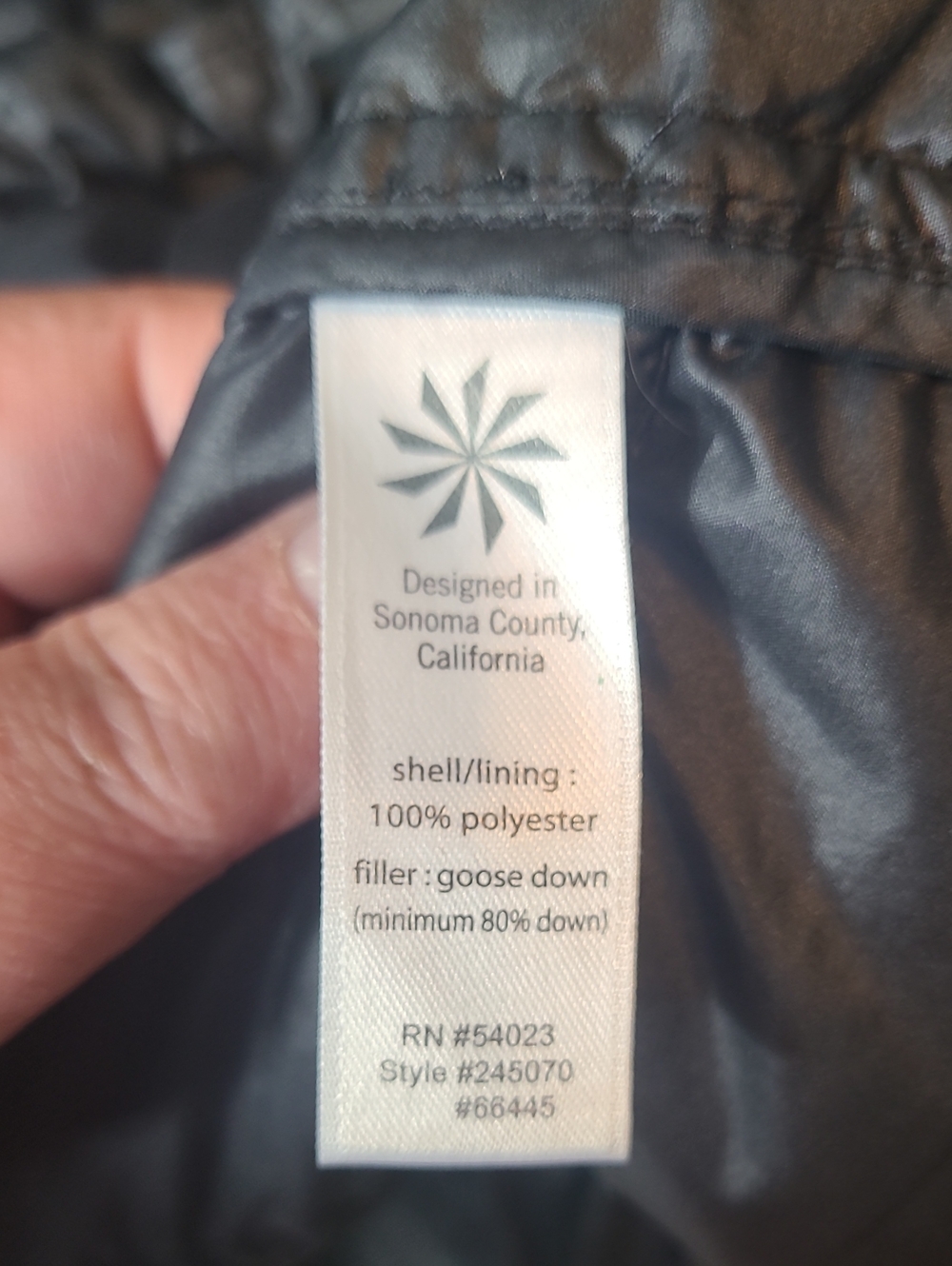 Athleta Black Uptown Down Jacket - Size S - Picture 3 of 4